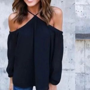 Woman’s Sling Strapless Chiffon Blouse